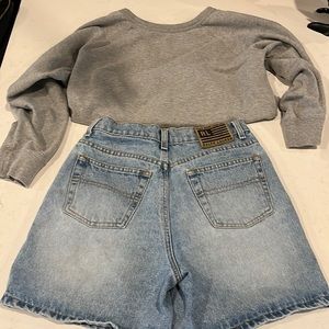 Vintage 90s high waisted Polo Ralph Lauren denim shorts